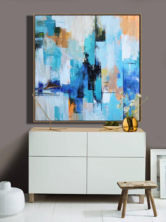 Palette Knife Contemporary Art #L58A - Click Image to Close